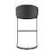 Armen Living Atherik Counter Stool in Black Metal with Black Faux Leather 840254335882 - alternate 6